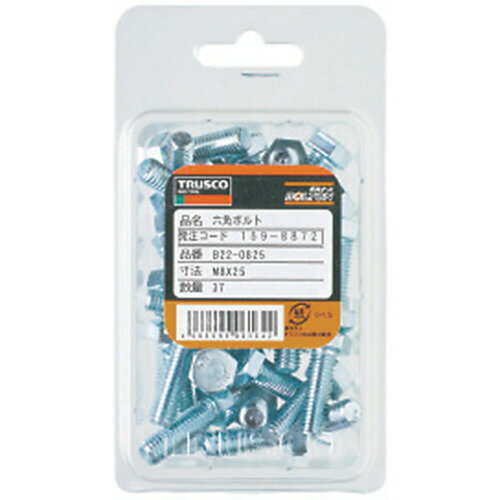 TRUSCO Hexagonal Bolt Uniqlo All Screws M10 x 40 16 Pieces B22-1040 1 Pack ▼159-9046