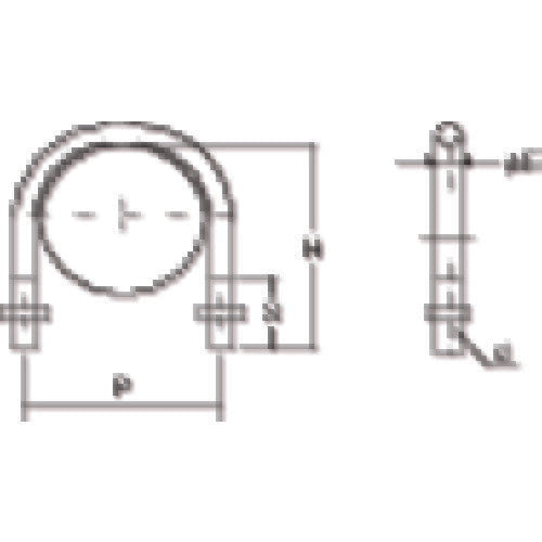 [SALE Price] TRUSCO U-bolt for SGP Trivalent Uniqlo Nominal diameter 8A Screw diameter M6 (TSGP2-BTM6-8A) TRUSCO Nakayama Co., Ltd.