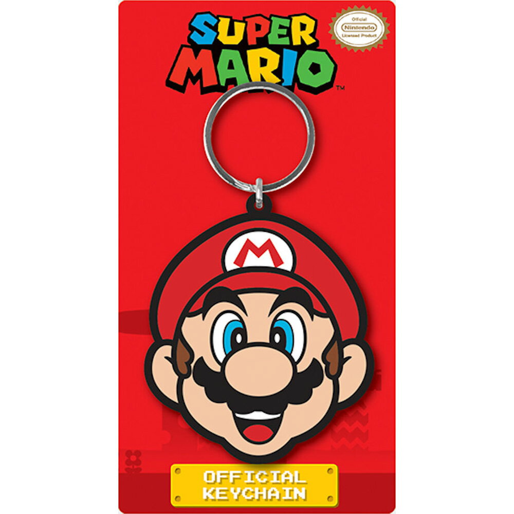 SUPER MARIO - Mario / Rubber Keyring / Keychain