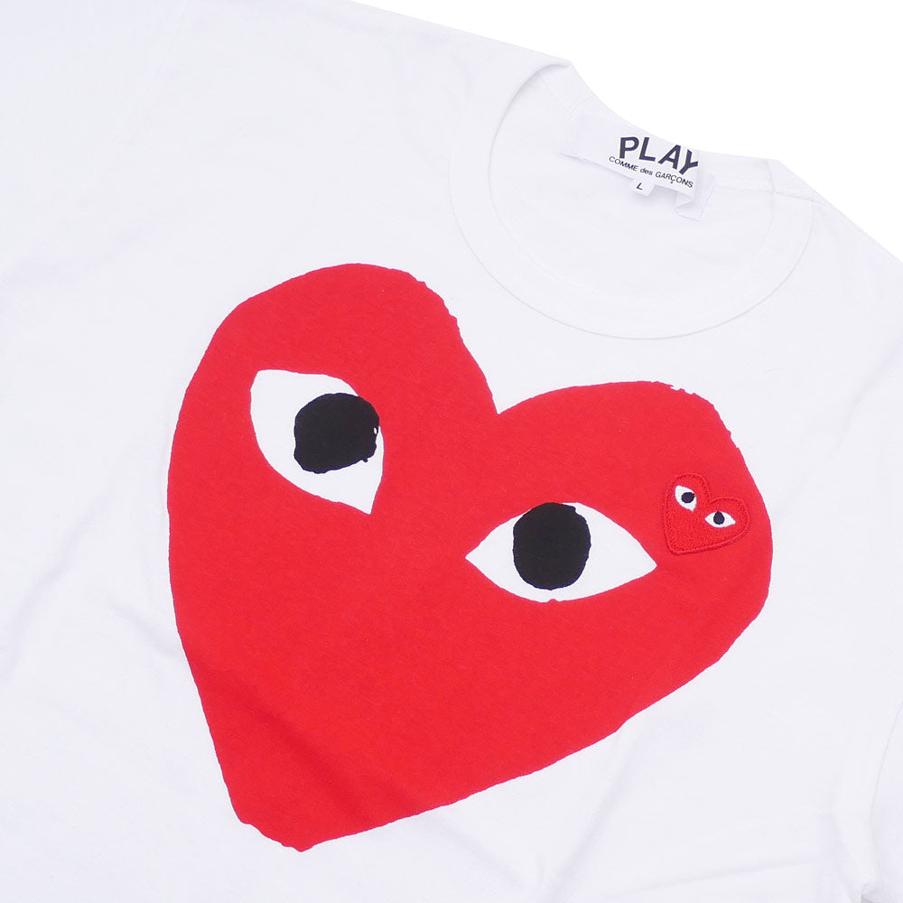 [8.º premio a la tienda excelente del mes de diciembre de 2014] Camiseta New Play Comme des Garcons RED HEART para hombre y mujer con logotipo de corazón AX-T026-051