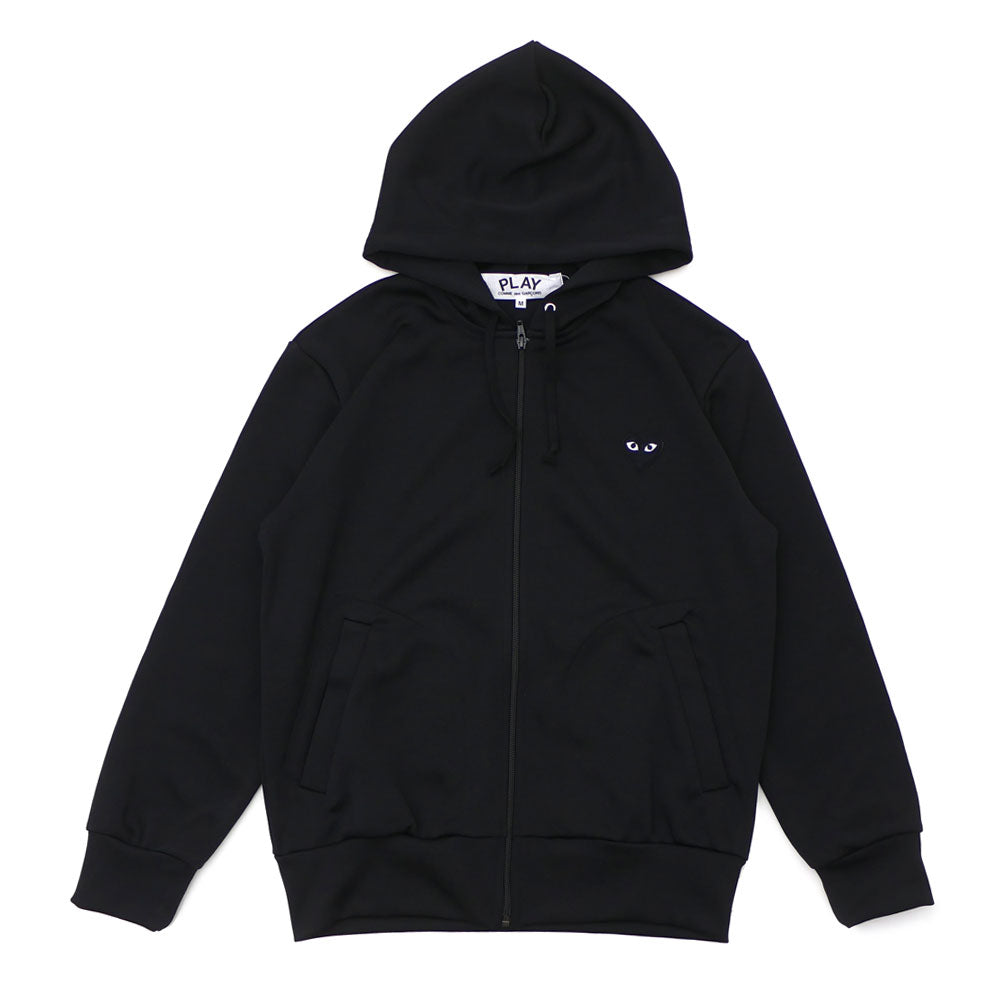 100% genuine guarantee PLAY COMME des GARCONS MEN'S BLACK HEART HOODIE Hoodie Black 212001023041 New