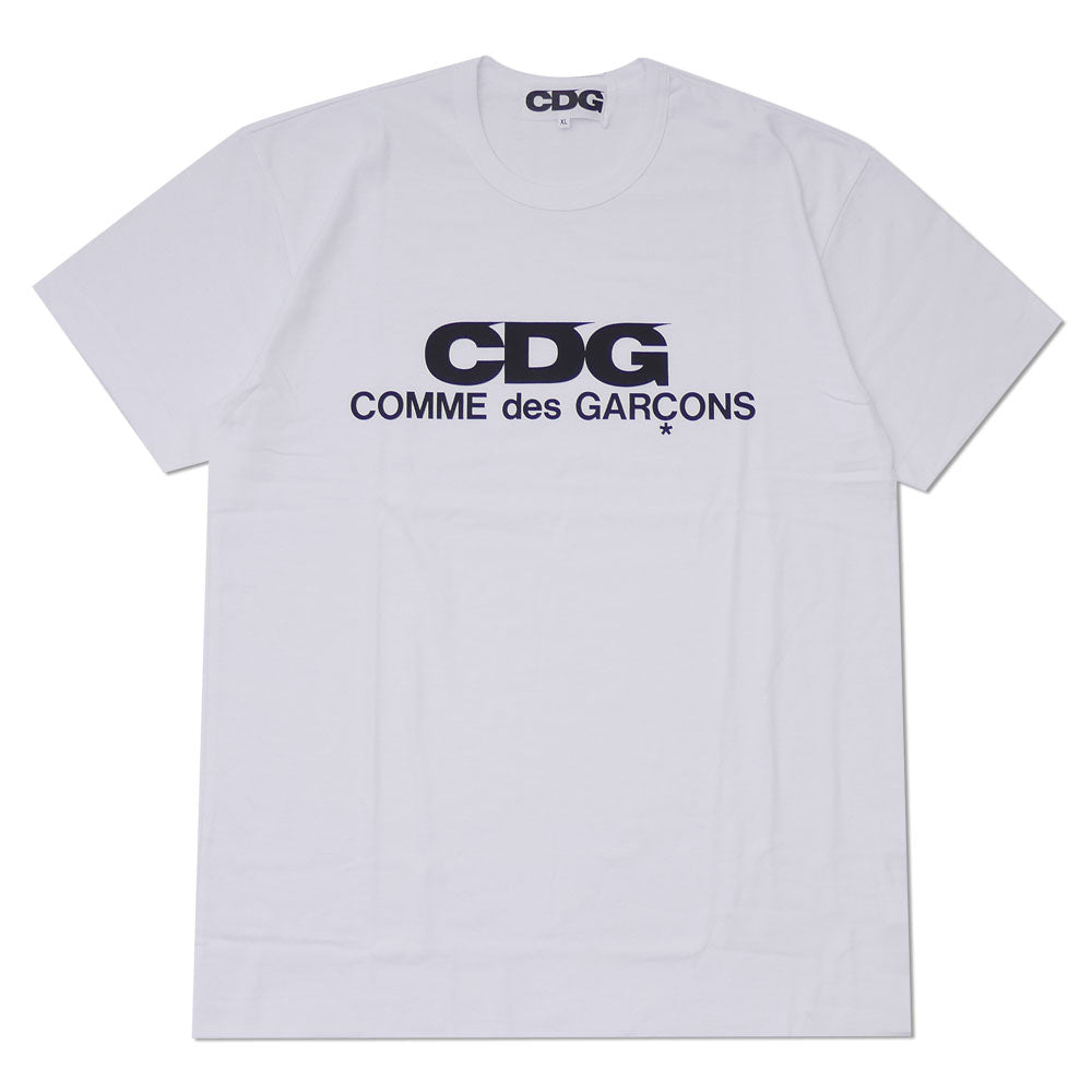 100% genuine guarantee CDG CDG COMME des GARCONS LOGO TEE T-shirt White Men's New