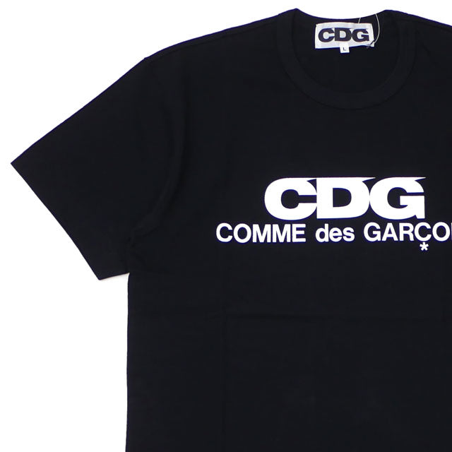 [Premiado por la octava tienda excelente del mes en diciembre de 2024] Nueva camiseta CDG CDG COMME des GARCONS LOGO TEE negra para hombre