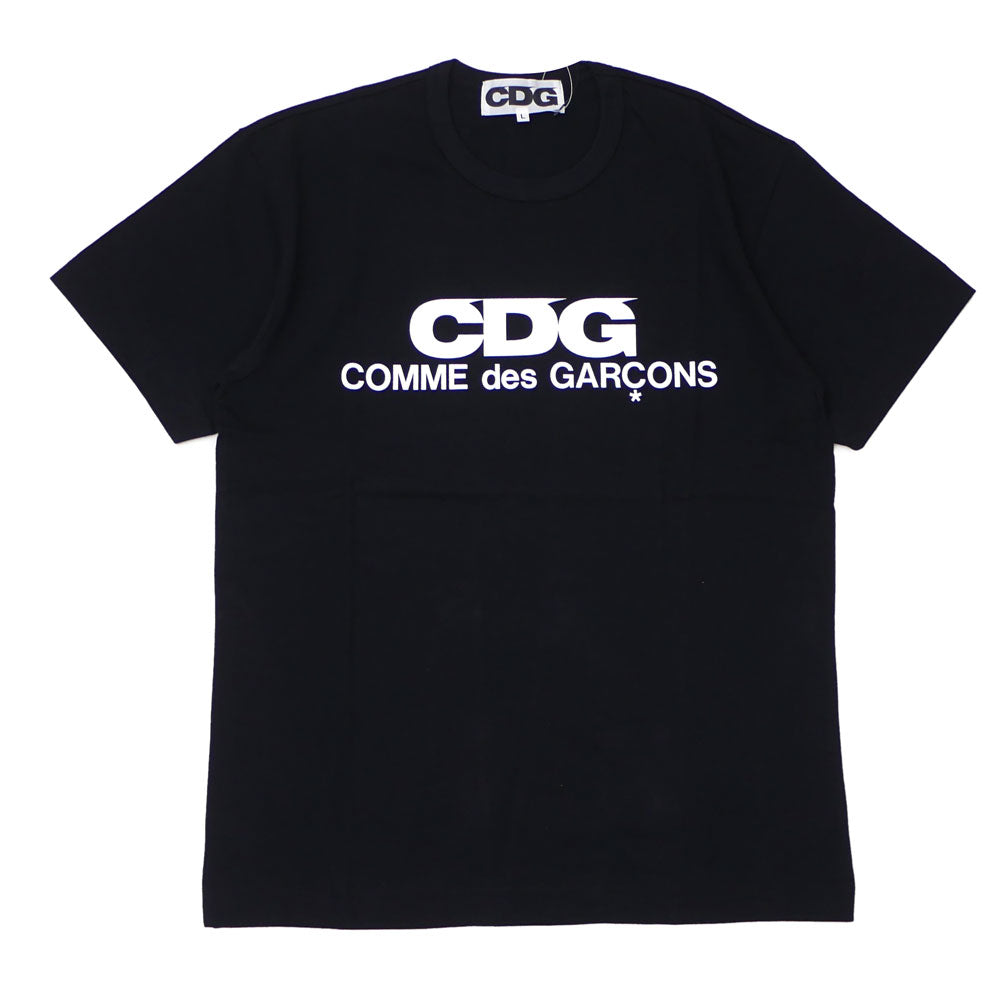 [Premiado por la octava tienda excelente del mes en diciembre de 2024] Nueva camiseta CDG CDG COMME des GARCONS LOGO TEE negra para hombre