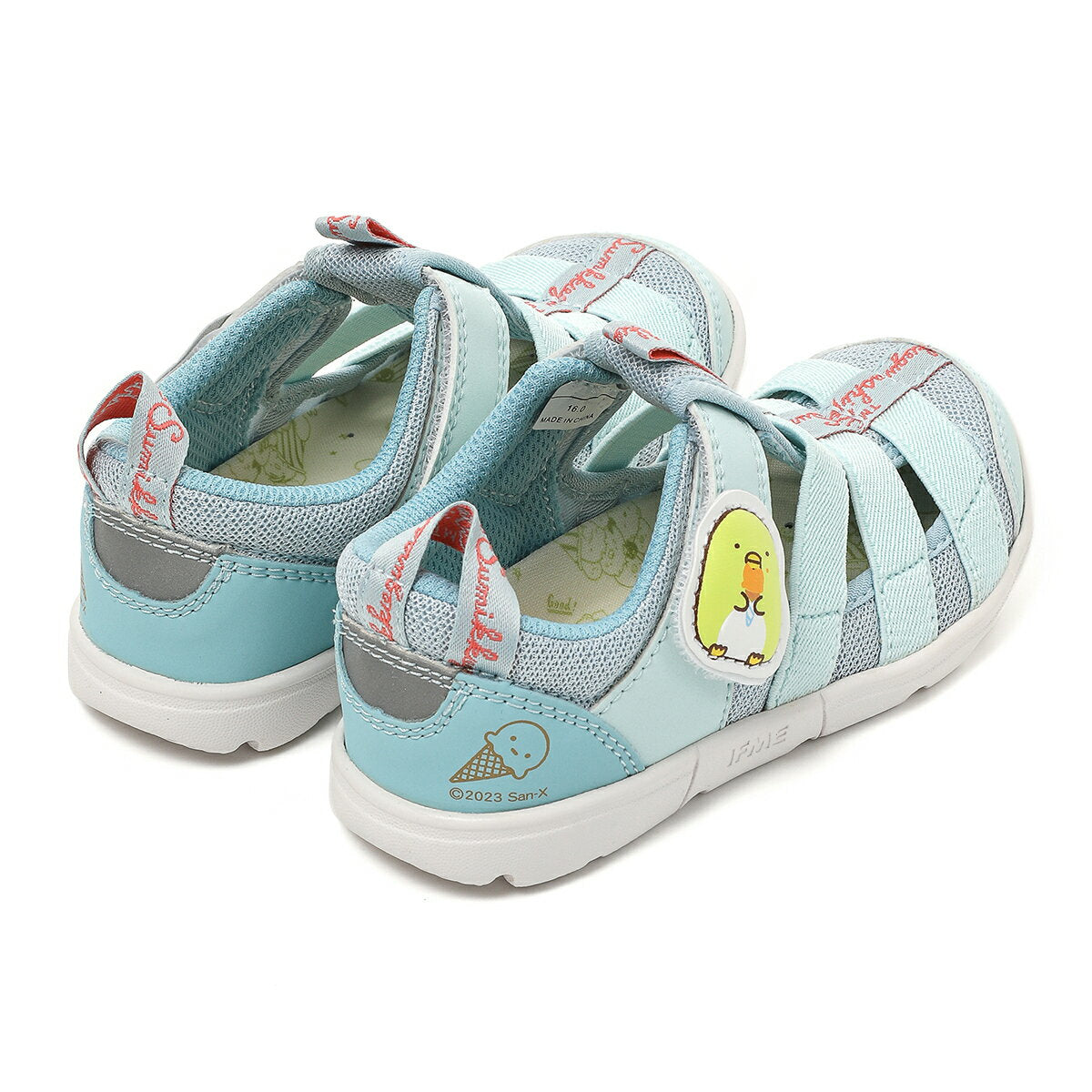 Officially exclusive release! IFME Sandals Sumikko Gurashi x IFME Directly Operated Only Collaboration Water Shoes (Pengin?) GREEN 15cm-21cm Kids Kindergarten Nursery Elementary School Children's Shoes Water Playing Amphibious 20-4354-1