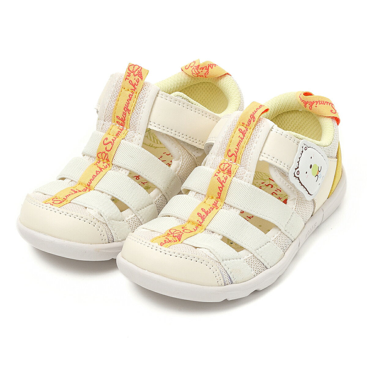 Officially exclusive release! IFME Sandals Sumikko Gurashi x IFME Directly Operated Only Collaboration Water Shoes (Shirokuma) YELLOW 15cm-21cm Kids Kindergarten Nursery School Elementary School Children's Shoes Water Playing Amphibious 20-4354-3