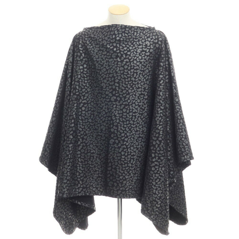 [Used] [Unused] Black COMME des GARCONS Cotton Leopard Print Poncho Black [Size S] [BLK] [S/S/A/W] [Condition Rank S] [Unisex] [769396] [EPD]