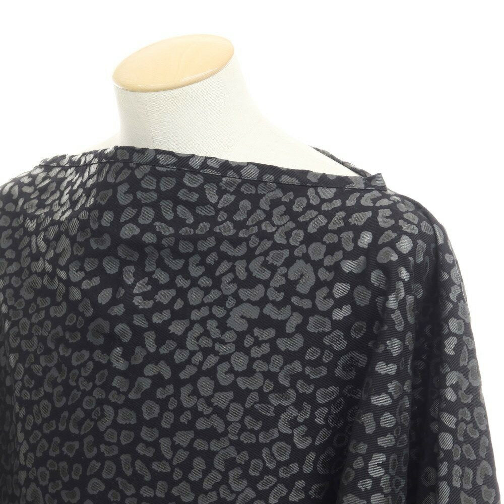 [Used] [Unused] Black COMME des GARCONS Cotton Leopard Print Poncho Black [Size S] [BLK] [S/S/A/W] [Condition Rank S] [Unisex] [769396] [EPD]