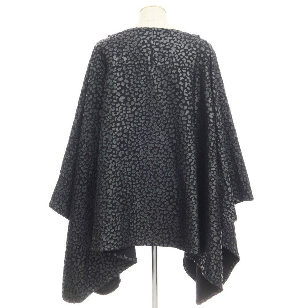 [Used] [Unused] Black COMME des GARCONS Cotton Leopard Print Poncho Black [Size S] [BLK] [S/S/A/W] [Condition Rank S] [Unisex] [769396] [EPD]