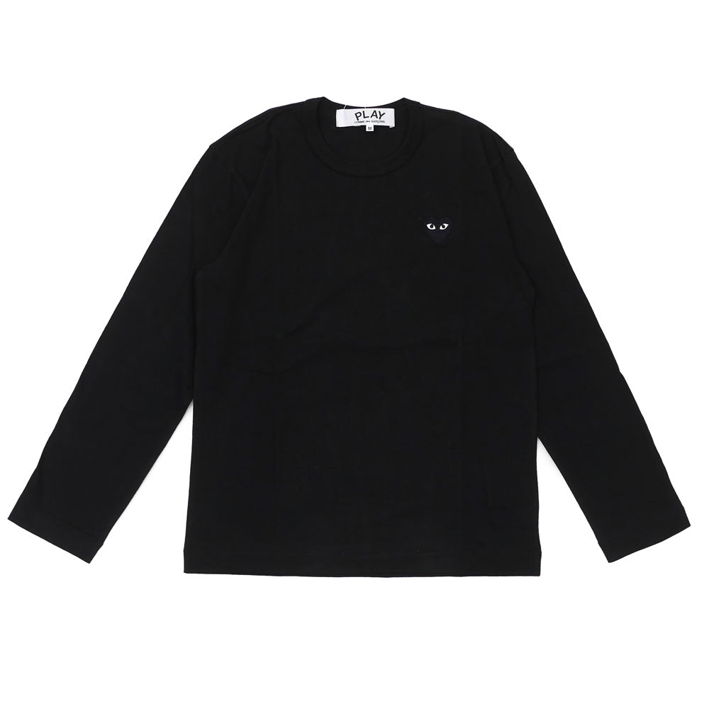 Genuine product and guaranteed new Play Comme des Garcons BLACK HEART LS TEE Long-sleeved T-shirt for men and women Heart logo AX-T120-051 TOPS