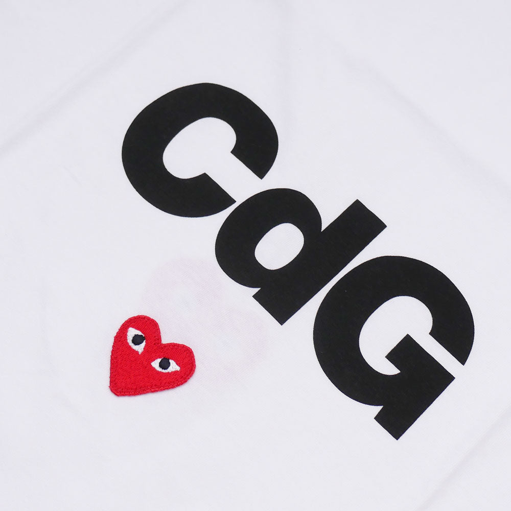 100% genuine guarantee, new Play Comme des Garcons x Cdg MENS CDG MENS CDg x Play T-Shirt T-Shirt White Men's