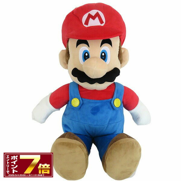 [Super SALE Enter to 7x points 3/4 8pm and get 10% OFF coupon now available] Super Mario Plush Mario (L) (67cm) [AC41] All Star Collection/Toys/Games/Goods/Miscellaneous Goods/Character