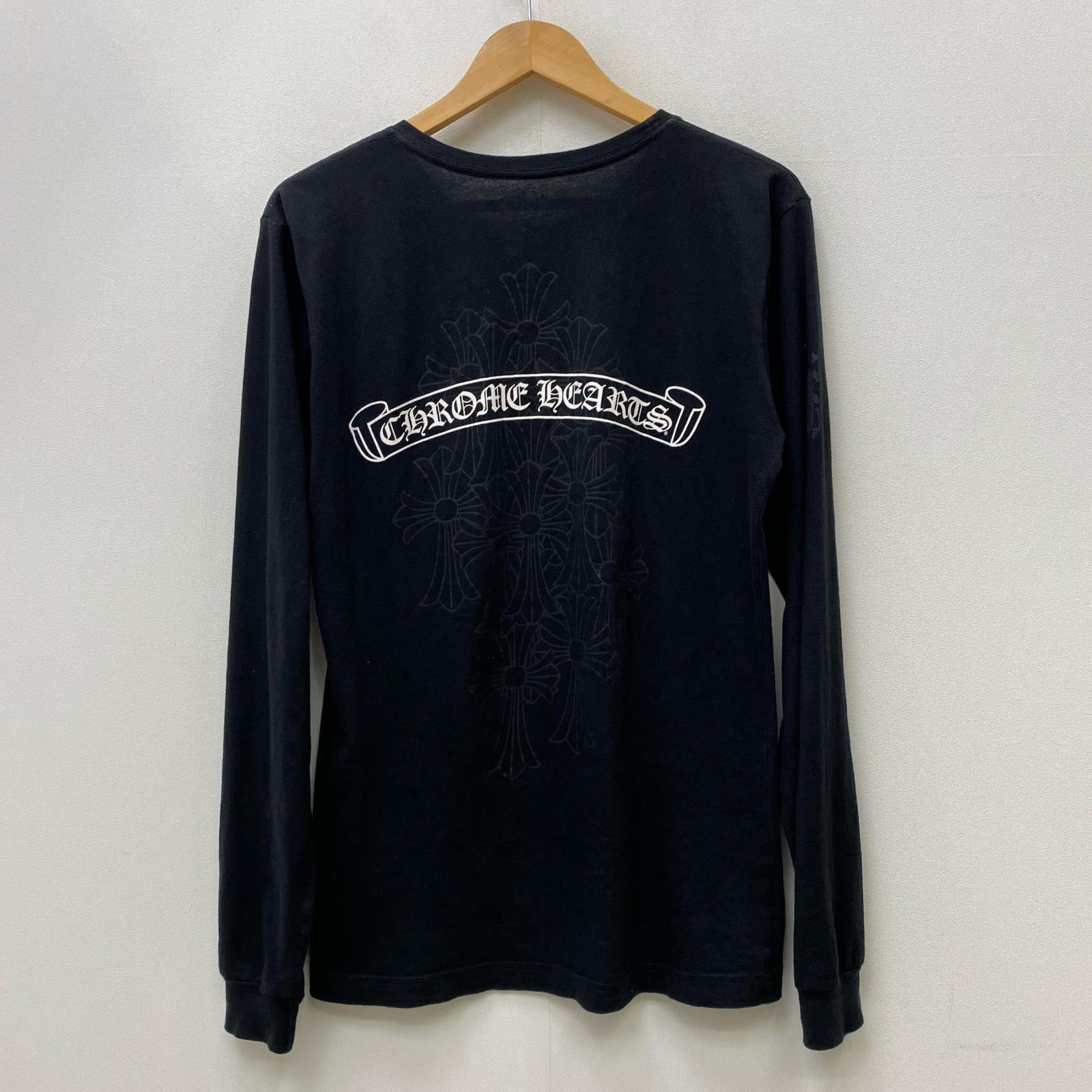 [Used] CHROME HEARTS | Chrome Hearts SCROLL:CH CROSS TEE LS Long Sleeve T-shirt 2212-304-0222 Black Size: M [Kakogawa Store]