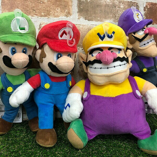 Super Mario Plush Toy (S) Set of 4 Rivals [Mario/Luigi/Walio/Waluigi] ALLSTAR COLECTION/Toys/Games/Goods/Miscellaneous Goods/Character/Mario Kart/Mario Maker/Ten