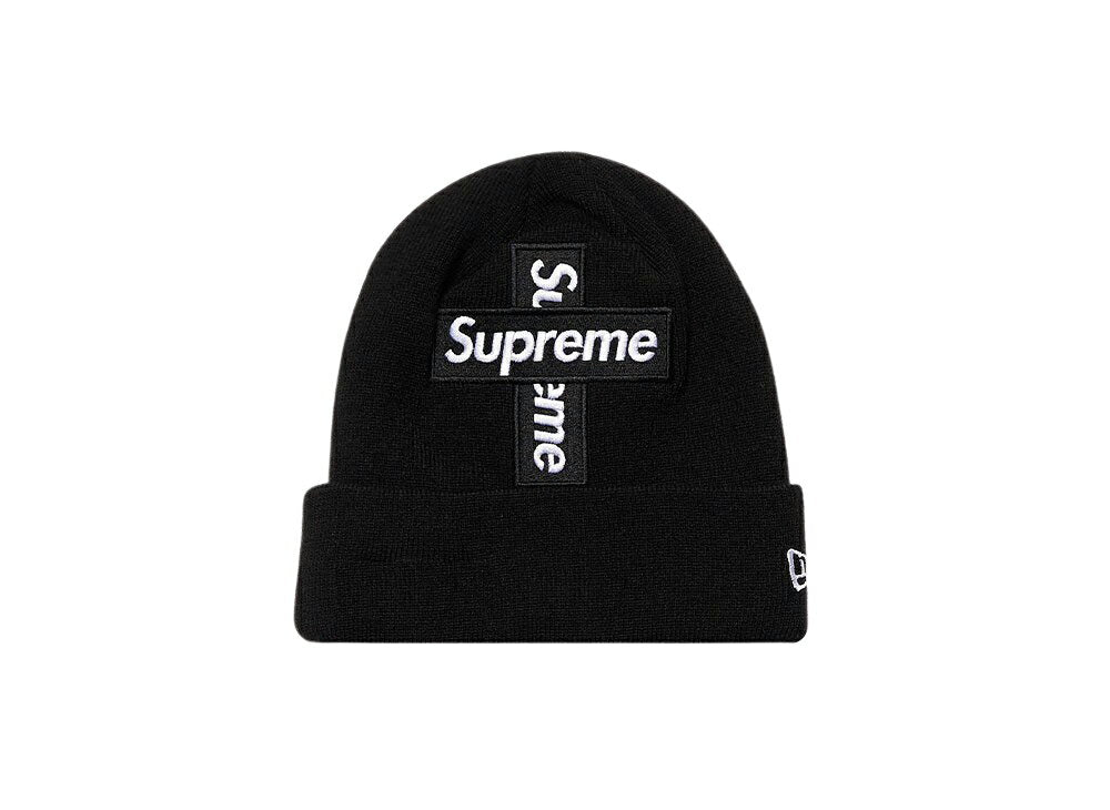 20 FW Supreme × New Era Cross Box Logo Beanie Week15 Shiyu Preme New Era Cross Box Logo Knit Hat [Used] New and Used