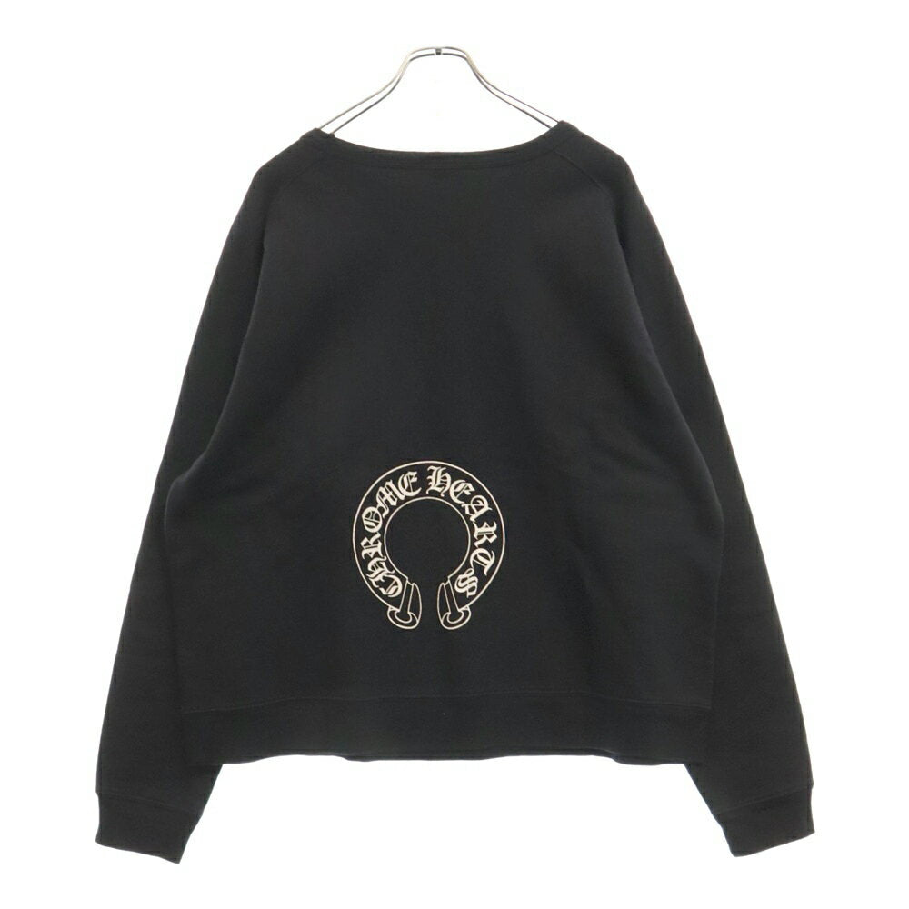 CHROME HEARTS Size: L OLD LOGO SWTSHR Old Model Horseshoe Logo Sweatshirt Black [Used] [Condition B] [Color Black] [Store AWESOME Harajuku Store]