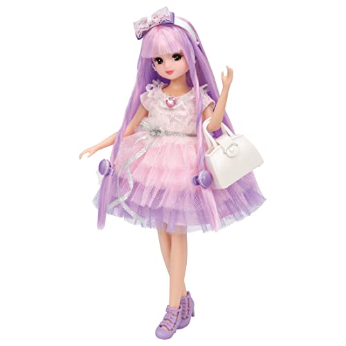 Takara Tomy "Licca-chan Dress Niji Kyunkar Dress Set Pinky Coordination" Dress-up Doll Play Toys Over 3 years old