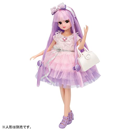 Takara Tomy "Licca-chan Dress Niji Kyunkar Dress Set Pinky Coordination" Dress-up Doll Play Toys Over 3 years old