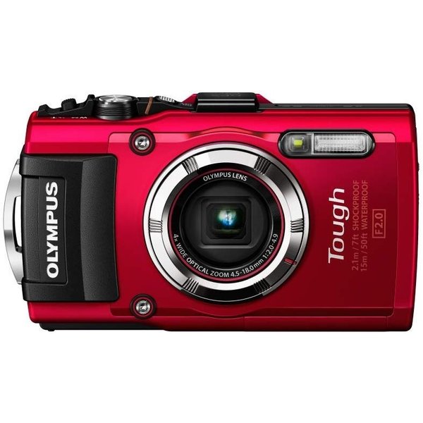 [Used] Olympus OLYMPUS STYLUS TG-3 Tough Red SD card included