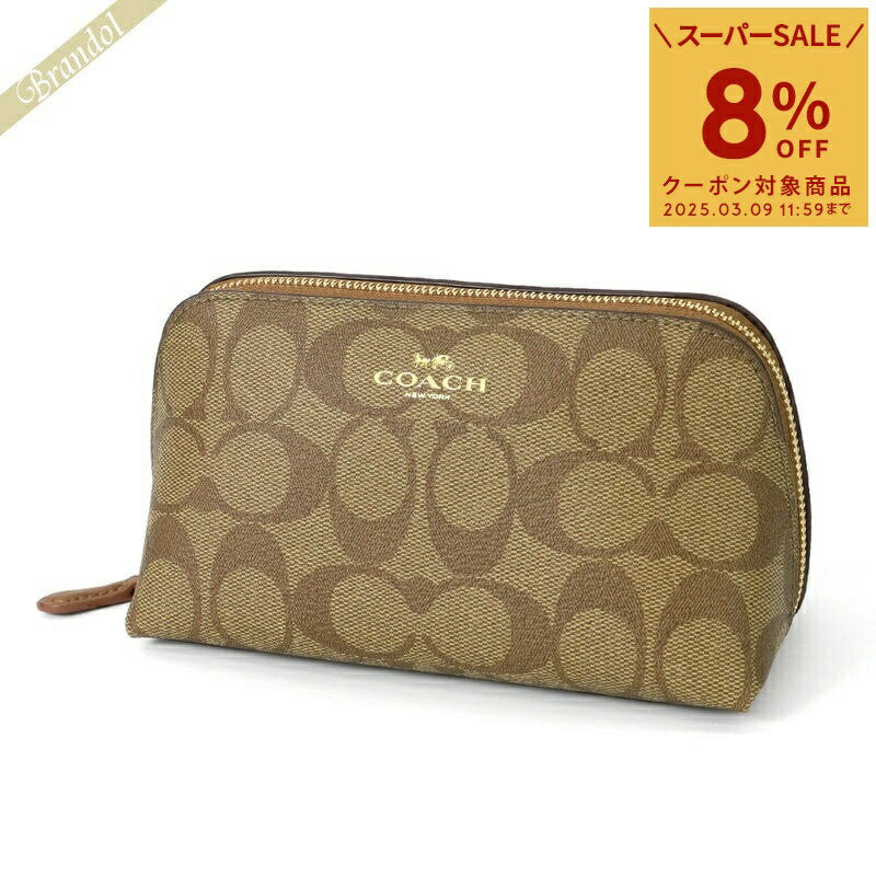 {8% de descuento con cupón} Coach COACH Pouch Signature Cosmetic Pouch Beige F53385 IMBDX | Coach Outlet Recogida en tienda de conveniencia Marca