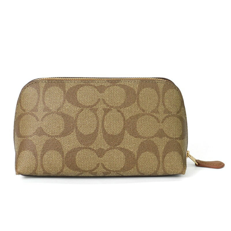 {8% off with coupon} Coach COACH Pouch Signature Cosmetic Pouch Beige F53385 IMBDX | Coach Outlet Convenience Store Pickup Brand