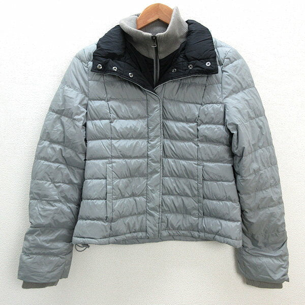 U■Uniqlo/t・DOWN BY THEORY UNIQLO Layered Down Jacket■Grey【Women's S】LADIES/3【Used】