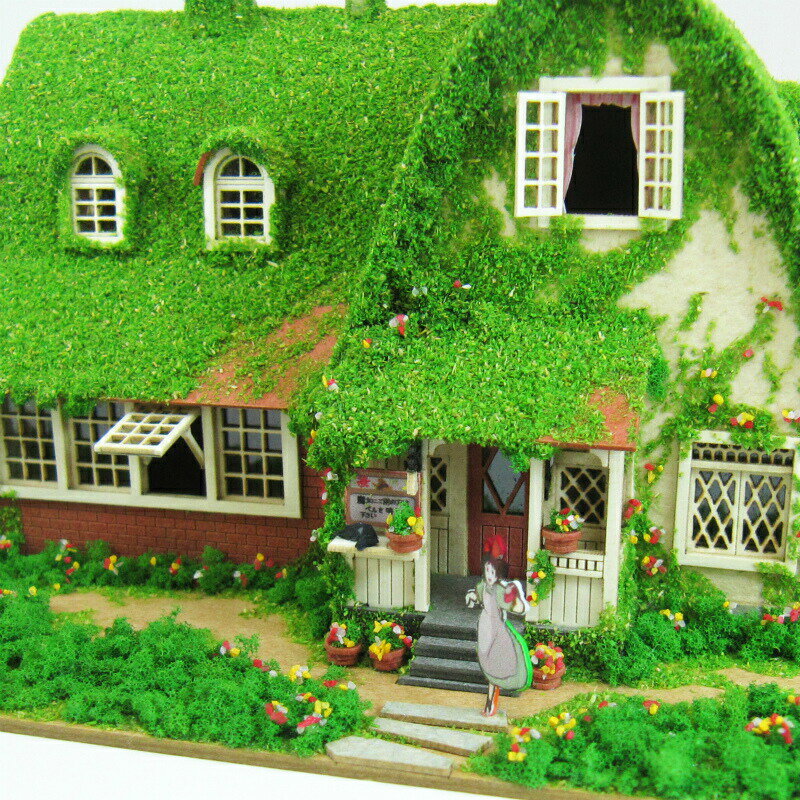 Serie de trabajos de Studio Ghibli Servicio de entregas de Kiki [Casa de Kiki y Jiji (Casa Okino)] S=1/150 ◆Minichiaruto Kit Home Time Crafts Miniature Interior