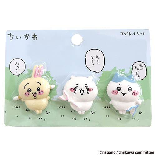 Chiikawa Magnet Set of 3 (Chiikawa) CHIIKAWA Charm Magnet Kids Character Goods Present Gift Nanairodo