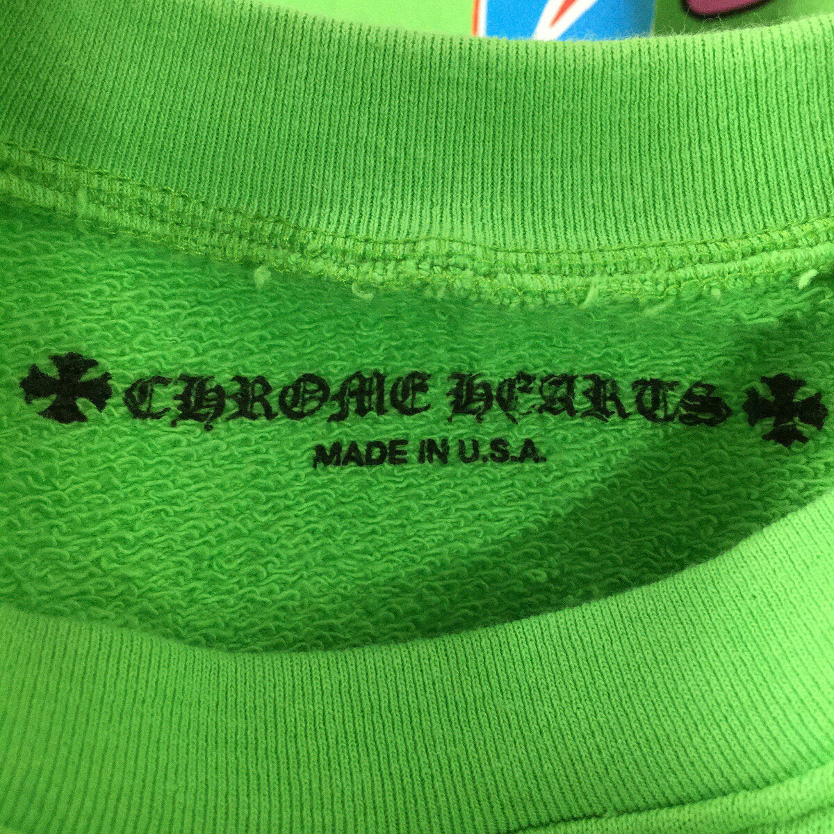 Sudadera con cuello redondo CHROME HEARTS Chrome Hearts Matti Boy SEX RECORDS Verde S [Usado] [A1]