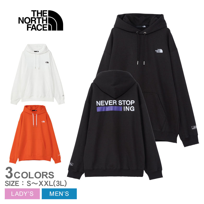 [Super SALE★Nowed! 】The North Face Hoodie THE NORTH FACE Neverstop ING Hoodie Men's Women's Black White NT12443 Clothing Long Sleeve Sweat