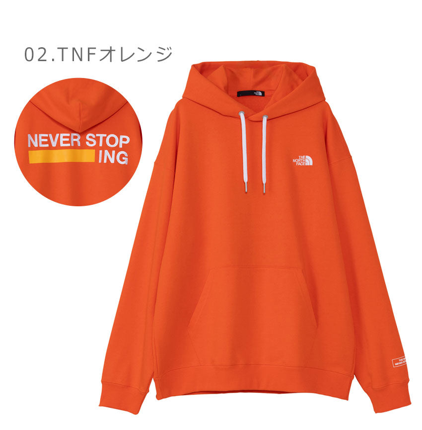 [Super SALE★Nowed! 】The North Face Hoodie THE NORTH FACE Neverstop ING Hoodie Men's Women's Black White NT12443 Clothing Long Sleeve Sweat