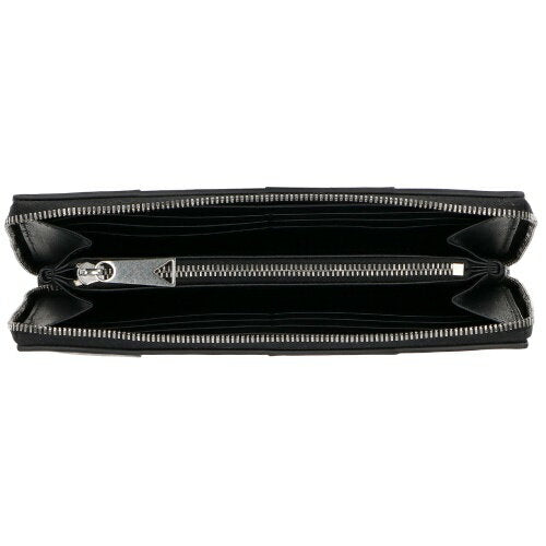 Cartera larga Bottega Veneta para hombre, con cremallera envolvente y compartimento principal, color negro BOTTEGA VENETA 649607 VBWD2 8803 Bottega Veneta