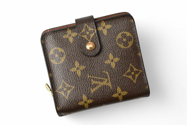 [5% off with a limited coupon! Until 3/21 ● Also great for new life] Louis Vuitton Wallet LOUIS VUITTON Folding Wallet/Round Zip Compact Zip M61667 Monogram [Used]