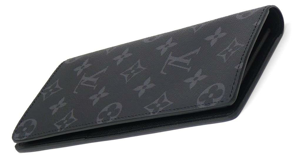 [New] Louis Vuitton Long Wallet Portefeuille Braza M61697 Eclipse Vuitton New LOUIS VUITTON Wallet (37551)