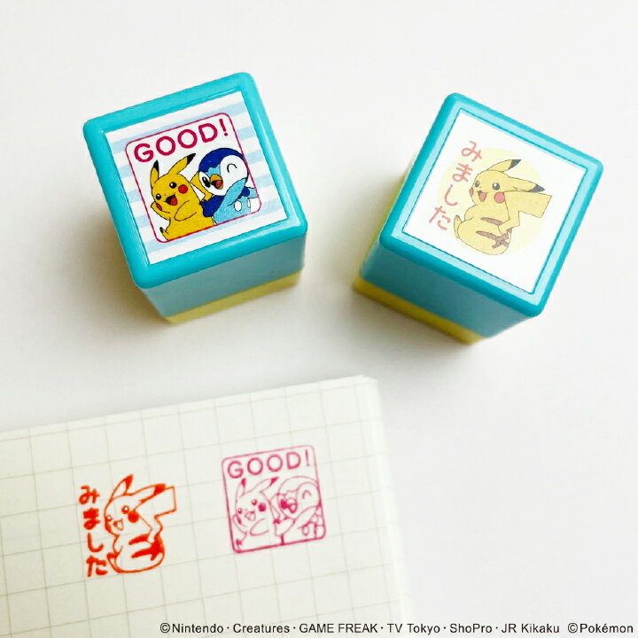 Pokemon Rating Stamp Rating Stamp Pokemon Mini☆Pon Stamp A/20 Types Children's Kao Teacher School I saw it Reward Stamp Schedule Stamp Schedule Book Shachihata Han