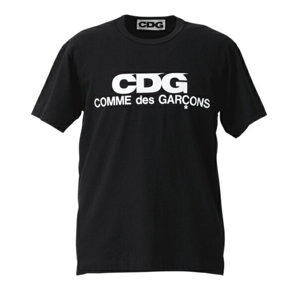 [COMME des GARCONS] COMME des Garcons CDG T-shirt Cut and sew Men's Garcons T-shirt Comme des Garcons shirt Brand T-shirt Brand logo Short sleeve T-shirt Tee shirt Embroidered logo Brand