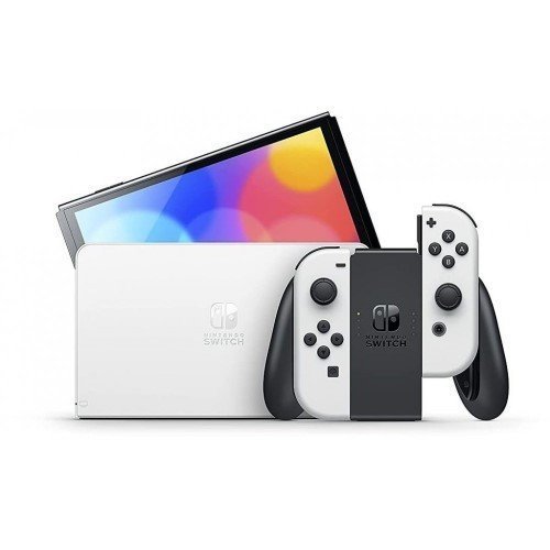 Modelo OLED de Nintendo Switch Joy-Con (izq.)/(der.) Blanco HEG-S-KAAAA