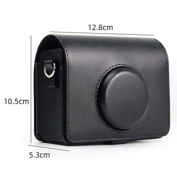 [Can be operated while attached] Cheki Camera Case instax mini Evo Case FUJIFILM Shoulder Strap Camera Protective Case Leather-like Stylish Free Shipping