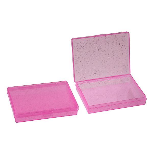 Trading card case can be stored 45 cards 9.9 x 7.7 x 1.8 cm thick 2 pieces [Color not specified] (100 yen shop, 100 yen shop, 100 yen shop, 100 yen shop)