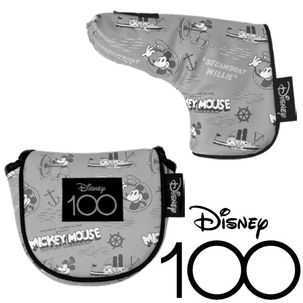 [Next-day delivery available] [Free shipping] Disney Golf Disney100 putter cover monochrome 73220-430-031 73220-430-033 Lynx Golf [sp-sbn]