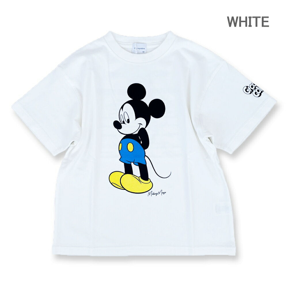 ☆10x points☆ [From March 11th (Tue) 01:59] GC460 MICKEY MOUSE TEE / White, 22 Black [GROOVY COLORS] [Groovey Colors] [Grukara] [shts] GROOVY COLORS