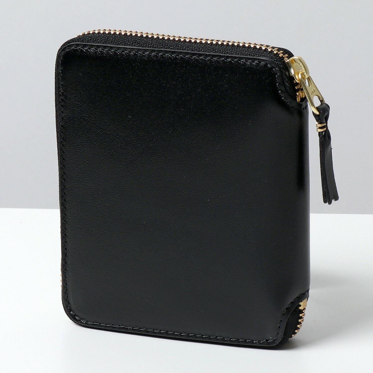 COMME des GARCONS SA2100 ARECALF Cartera de piel con cremallera redonda y monedero, color negro, para hombre y mujer [po_sannn] [dc_kikaku]