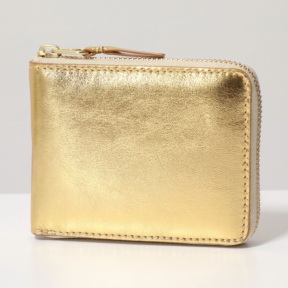 COMME des GARCONS GOLD LINE Gold Line SA7100G Men's Leather Metallic Coin Purse 2 Colors