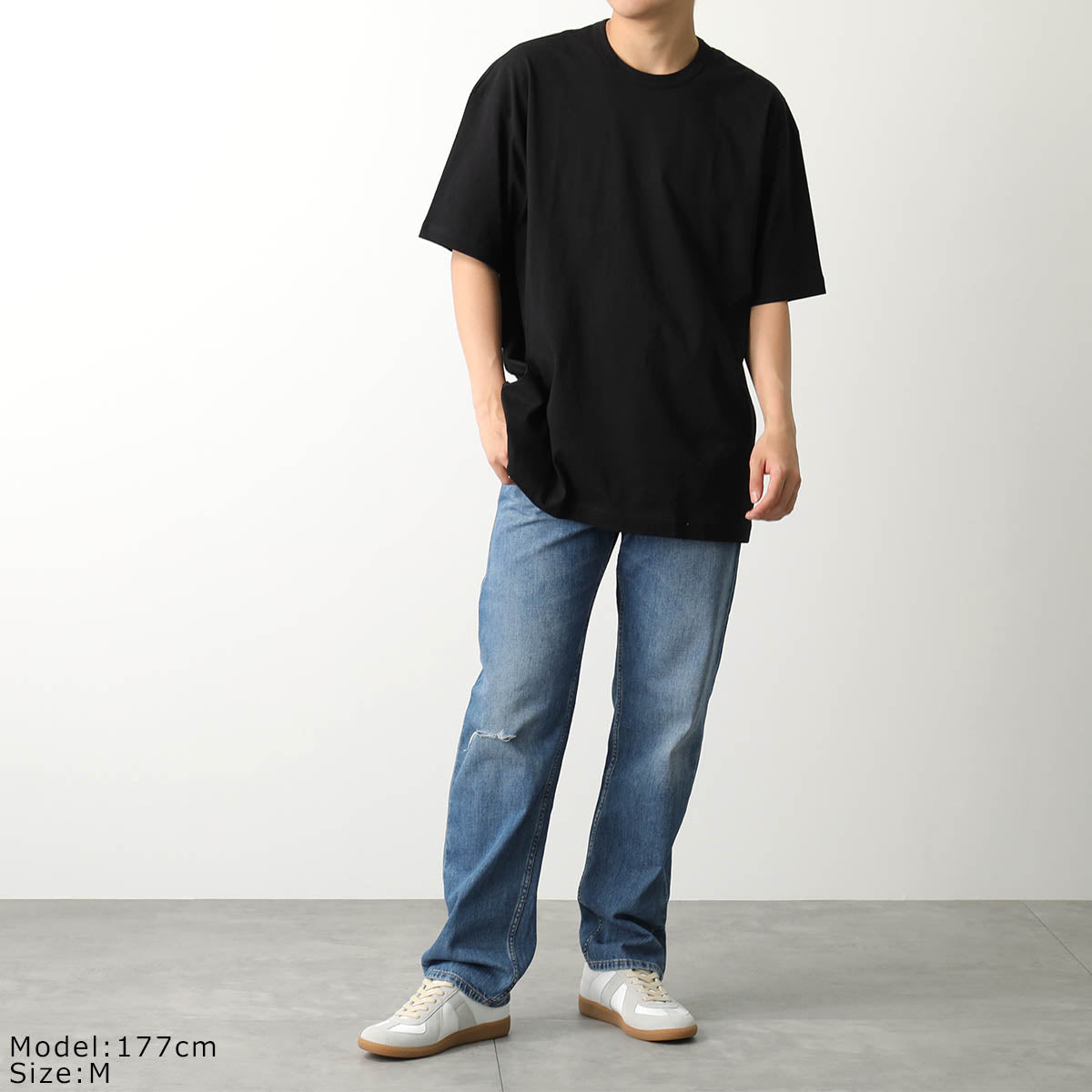 COMME des GARCONS SHIRT COMME des Garcons Shirt T-shirt FK T015 S23 Men's Short Sleeve Cut and Sew Oversized Crew Neck Logo T 4 Colors [po_sannn]