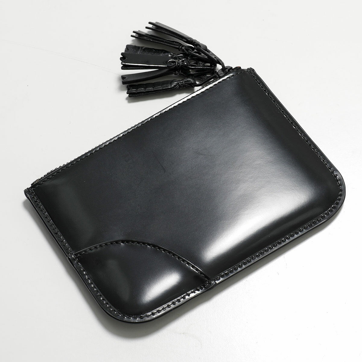 COMME des GARCONS ZIPPER MEDLEY SA8100ZM Men's Card Case Leather BLACK