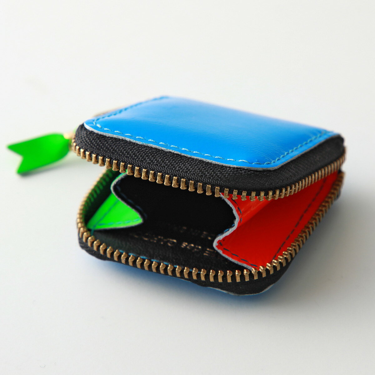 COMME des GARCONS Coin Case SUPER FLUO SA4100SF Men's Leather Coin Purse Wallet Mini Wallet Accessories Case 4 Colors