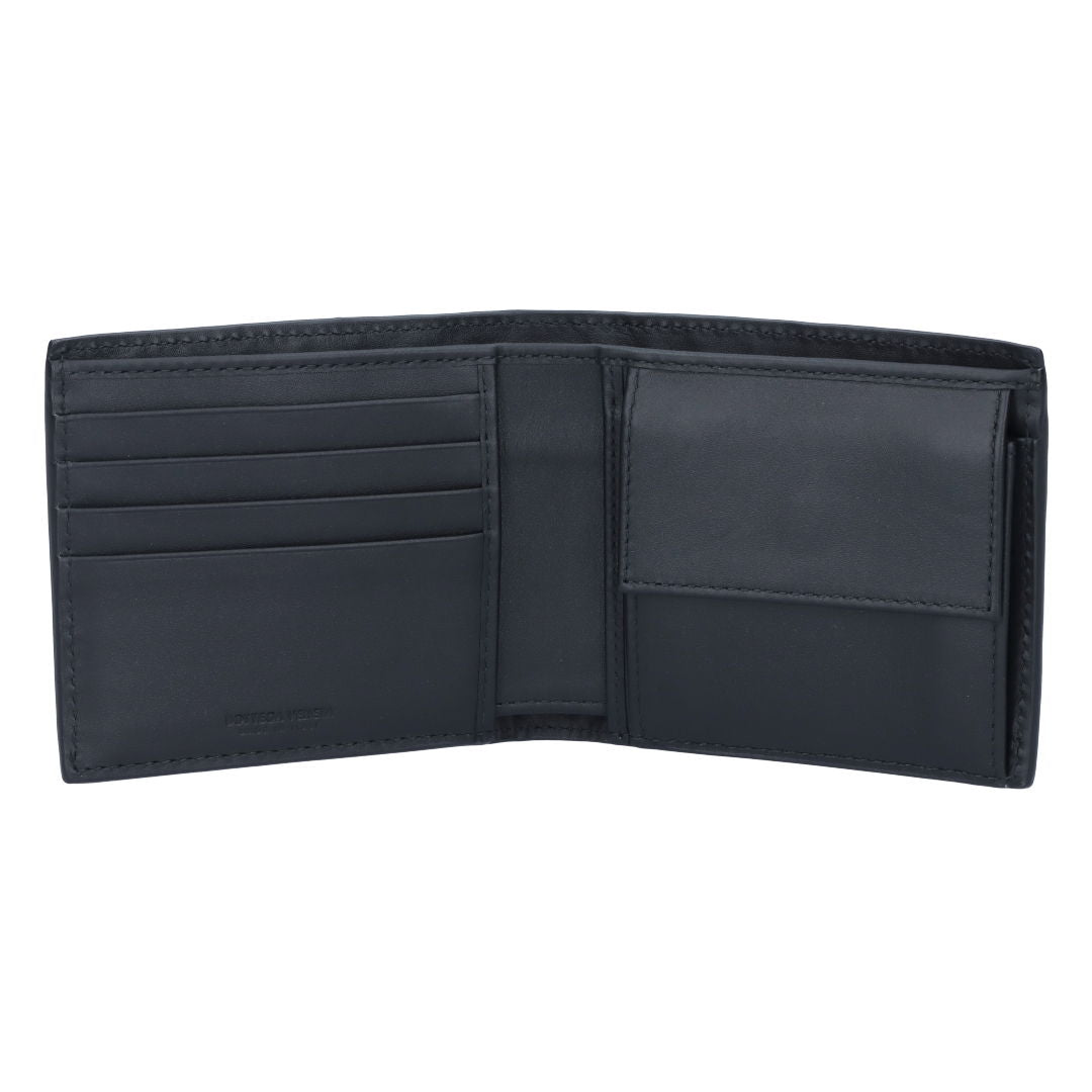 [5x points limited to 24 hours on the 25th] BOTTEGA VENETA folding wallet bifold wallet Intrecciato 193642 V4651 V47W1 Black (8431/8803)