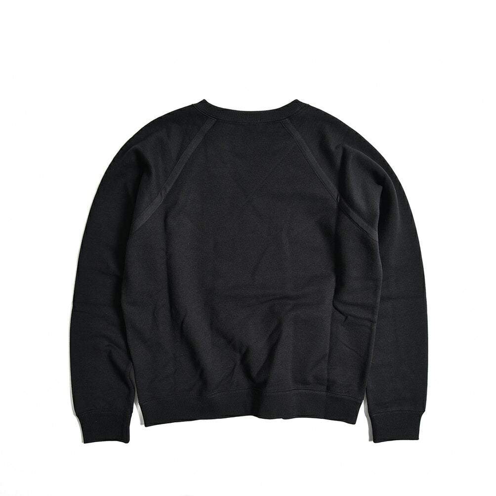 [Super SALE] SAINT LAURENT Raglan sweatshirt sweatshirt, long sleeves, raglan sleeves, autumn and winter, spring, men's, 100% cotton, black, France, Paris, brand MADE IN FRANCE