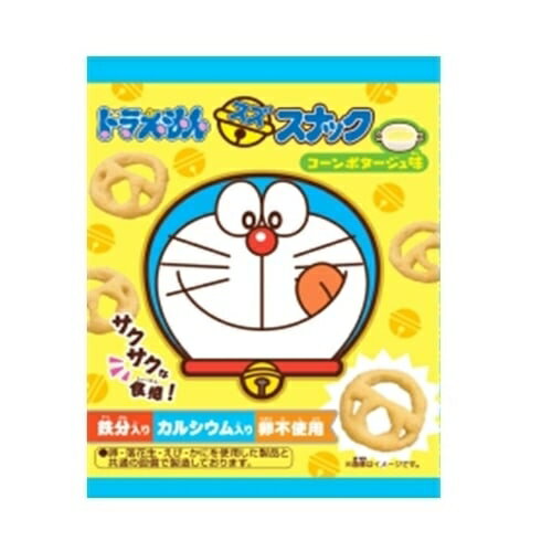 Doraemon Satsuma Snack Corn Potage Flavor (9g x 4 bags) Calcium Sweets East Pigeon