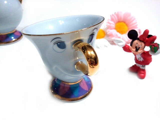 [Genuine] [Tokyo Disneyland Limited] [Tableware/Ceramic] Chip-kun ☆ Tea Cup ☆ Beauty and the Beast, a popular supporting character ♪ Tokyo Disney Resort [DISNEY]